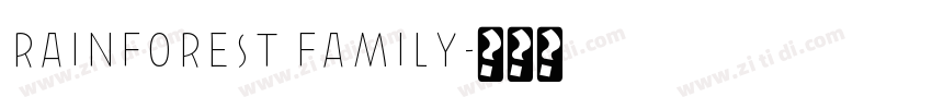 RAINFOREST FAMILY字体转换